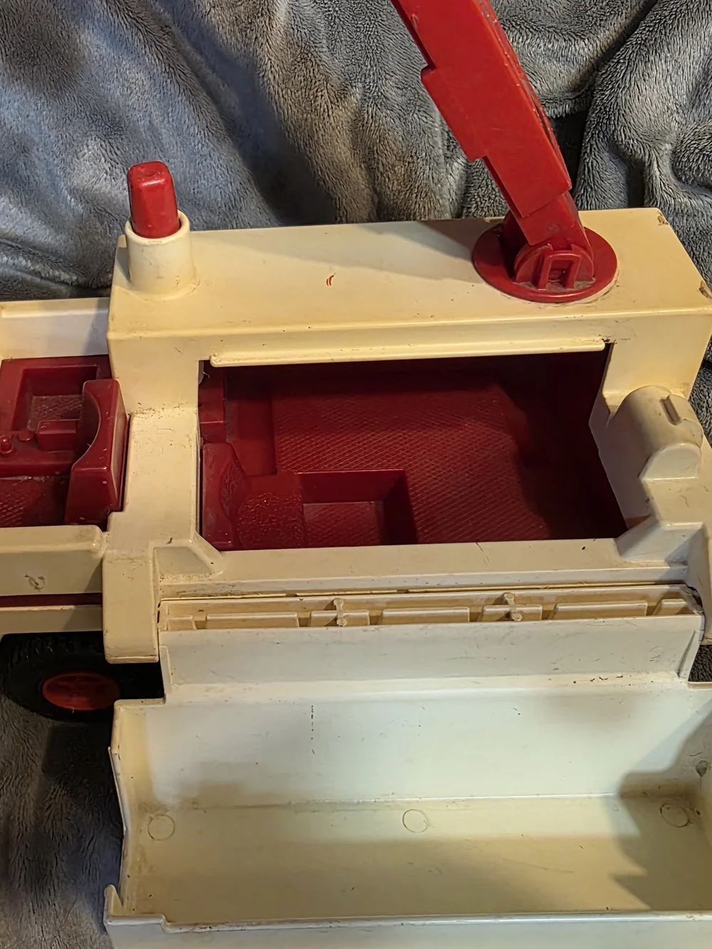 Fisher-Price Rescue Truck Toy- Vintage- Red and Cream